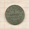 1 крейцер. Бавария 1866г