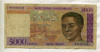 5000 франков. Мадагаскар