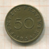 50 франкенов. Саарланд 1954г