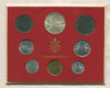 Набор монет. Ватикан. (500 лир - серебро) 1968г