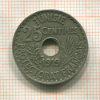 25 сантимов. Тунис 1919г