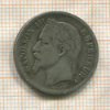 1 франк. Франция 1866г