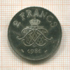 2 франка. Монако 1981г