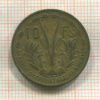 10 франков. Французская Западная Африка 1956г