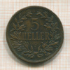 5 геллеров. Восточная Африка 1908г