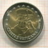 2 евро. Ватикан. Пробная монета 2001г