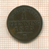 1 пфеннинг. Пруссия 1873г