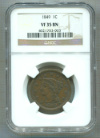 1 цент. США 1849г