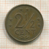 2 1/2 цента. Нидерландские Антильские острова 1973г