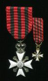 Гражданский Знак отличия за Долговременную Административную Службу. С миниатюрой. Бельгия