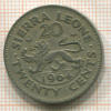 20 центов. Сьерра-Леоне 1964г