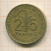 25 франков. Западная Африка 1979г