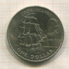 1 доллар. Острова Кука 1970г