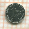 1 франк. Западная Африка 1980г