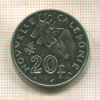 20 франков. Новая Каледония 1983г