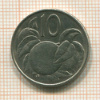 10 центов. Острова Кука 1992г