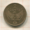 2 цента. Соломоновы острова 1977г