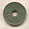 25 сантимов. Франция 1932г