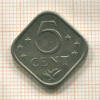 5 центов. Нидерландские Антильские острова 1977г