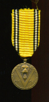 Медаль "В память войны 1940-1945 г." Бельгия