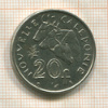 20 франков. Новая Каледония 1970г