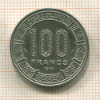 100 франков. Габон 1984г
