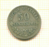 50 сантимов Италия 1863г