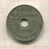 25 сантимов. Тунис 1919г