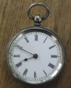 Часы карманные механические Швейцария 935 проба серебро. Не рабочие