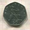 50 пенсов. Великобритания 1959г