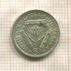 3 пенса. Южная Африка 1954г