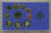 Годовой набор монет. Германия. ПРУФ. Карлсруэ 1991г