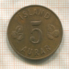 5 эйре. Исландия 1965г