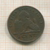 2 сантима. Бельгия 1902г