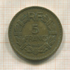 5 франков. Франция 1940г