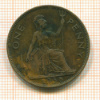 1 пенни. Англия 1938г