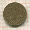 100 франков. Французская Полинезия 1992г