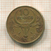 10 франков. Мадагаскар 1989г