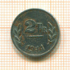 2 франка. Бельгия 1944г