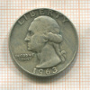 1/4 доллара. США 1963г