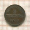 1 пфеннинг. Бавария 1871г