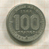 100 франков. Экваториальная Африка 1966г