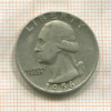1/4 доллара. США 1956г