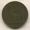1 пенни. Англия 1888г