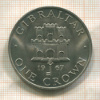 1 крона. Гибралтар 1967г