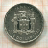 1 доллар. Ямайка. ПРУФ 1973г