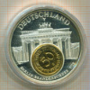 Монетовидная медаль. ПРУФ. Валюта стран Европы. Германия