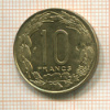 10 франков. Камерун 1972г
