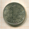 1 марка. Финляндия 1968г