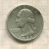 1/4 доллара. США 1953г